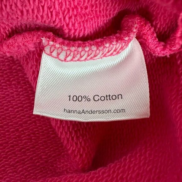 Hanna Andersson Pink Rabbit Sweatshirt 140 / 10 - Picture 4 of 6